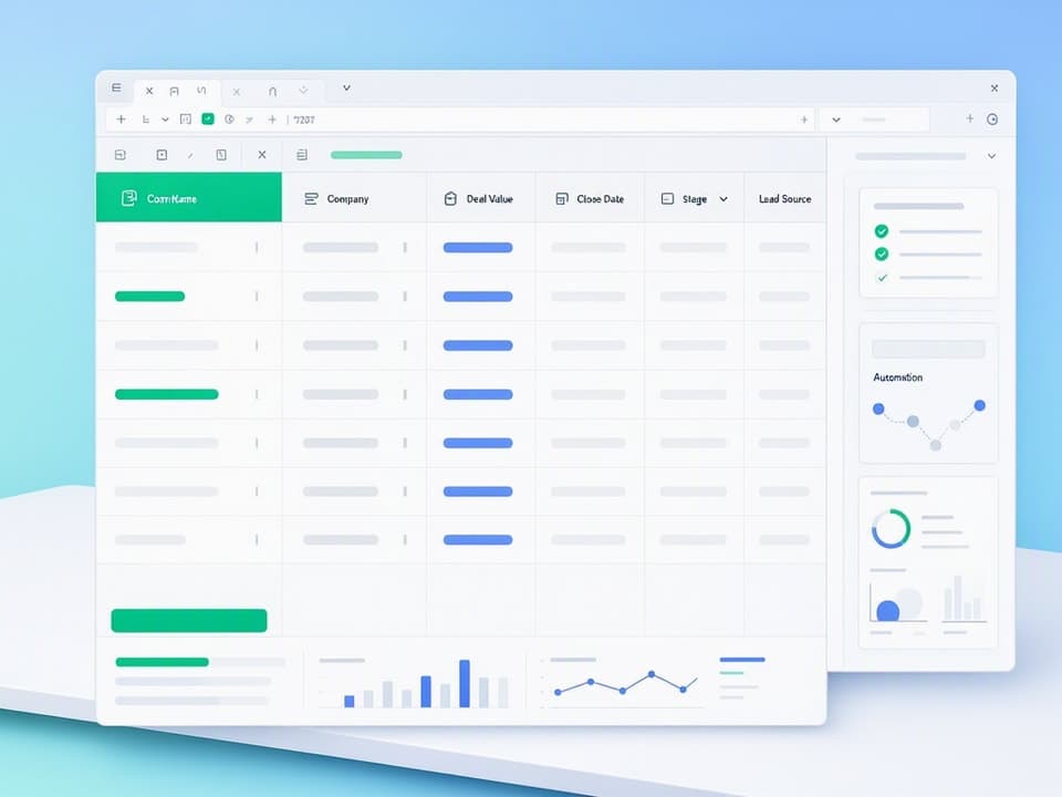 Essential columns keep deal data organized and filterable without clutter