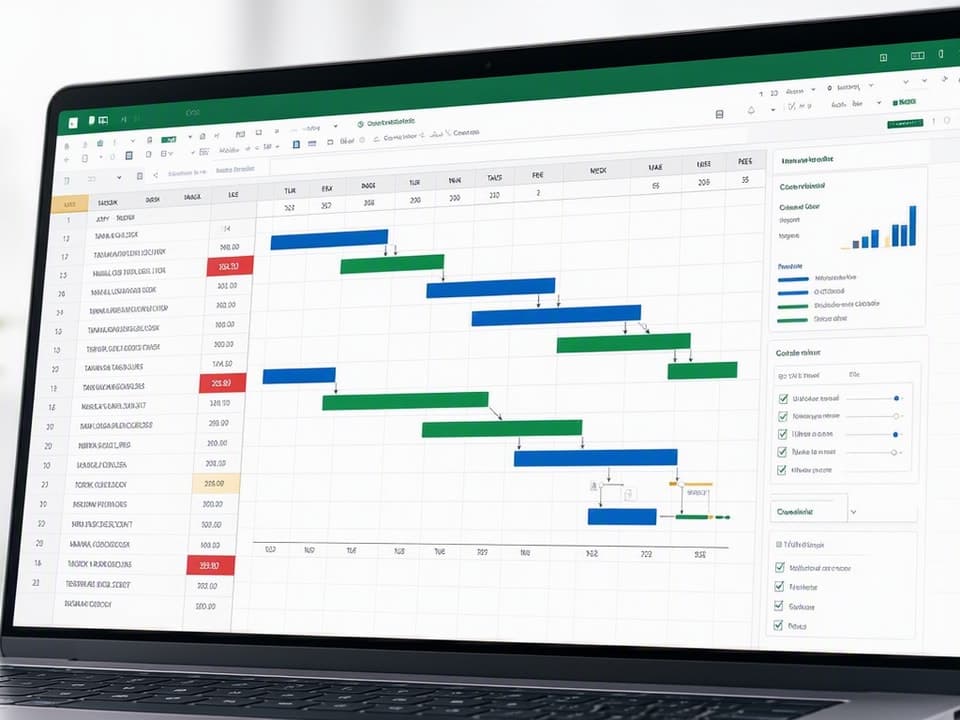 Gantt templates use formulas and conditional formatting to visualize schedules without manual updates